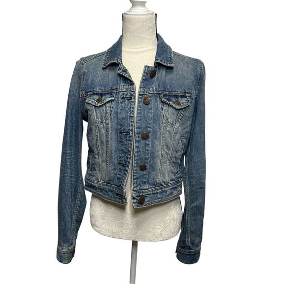 American Eagle Classic Blue Denim Jacket Size Medium - Picture 1 of 12